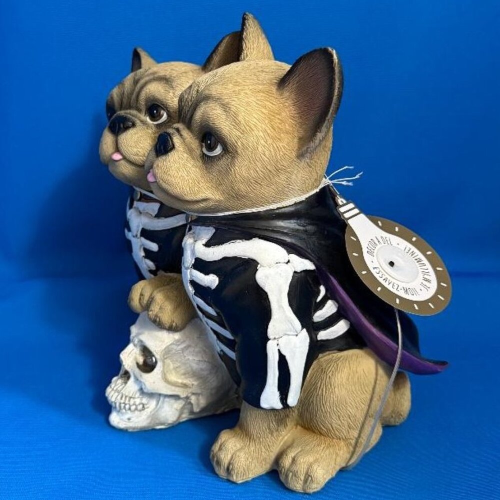 BRAND NEW FRENCHIE FRENCH BULLDOG LIGHT UP HALLOWEEN DECOR / DECORATION / STATUE - Picture 13 of 16